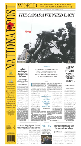 Cover of National Post - (National Edition)