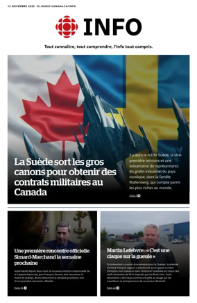 Cover of Radio-Canada Info