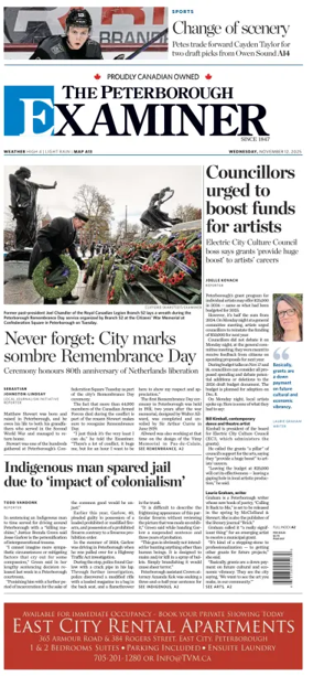 Cover of The Peterborough Examiner