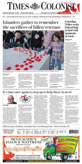 Cover of Times Colonist