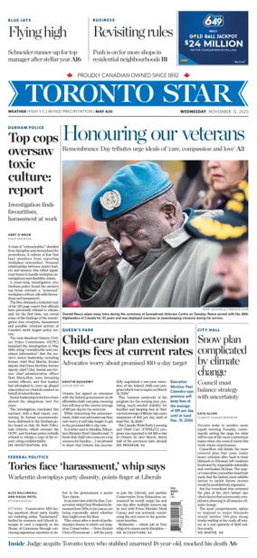 Cover of Toronto Star