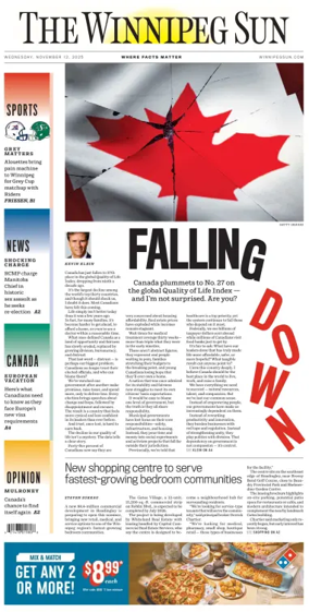 Cover of Winnipeg Sun
