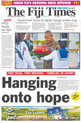 Cover of The Fiji Times