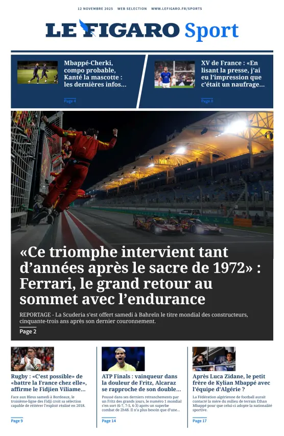 Cover of Le Figaro Sport
