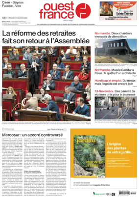 Cover of Ouest France (Caen)