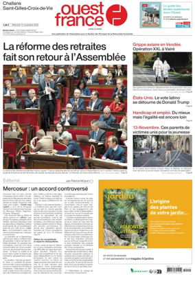 Cover of Ouest France (Challans / Saint-Gilles-Croix-de-Vie)