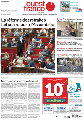 Cover of Ouest France (Laval)