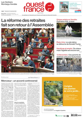 Cover of Ouest France (Les Herbiers / Montaigu)