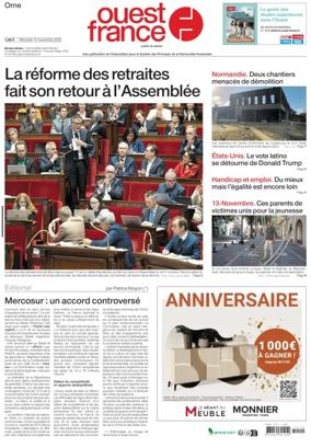 Cover of Ouest France (Orne)