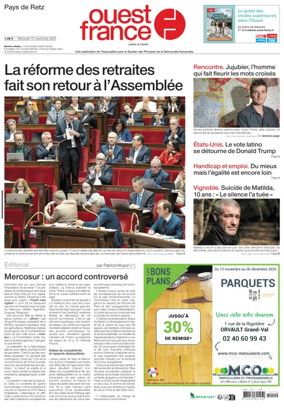 Cover of Ouest France (Pornic / Pays de Retz)