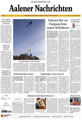 Cover of Aalener Nachrichten