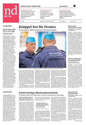 Cover of Neues Deutschland