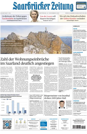Cover of Saarbruecker Zeitung