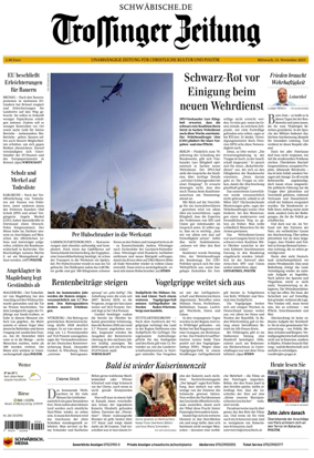 Cover of Trossinger Zeitung