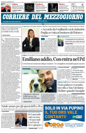 Cover of Corriere del Mezzogiorno (Puglia)