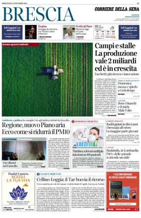 Cover of Corriere della Sera (Brescia)
