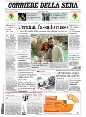 Cover of Corriere della Sera 