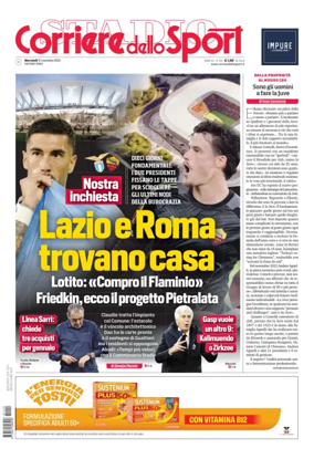 Cover of Corriere dello Sport (Lazio)