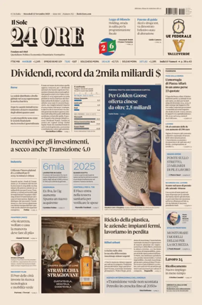 Cover of Il Sole 24 Ore