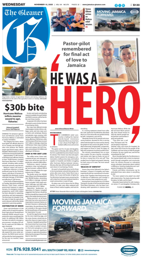 Cover of Jamaica Gleaner