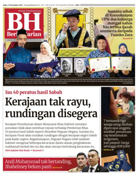 Cover of Berita Harian