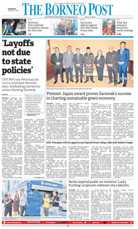Cover of The Borneo Post