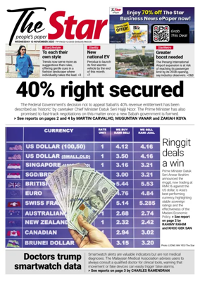 Cover of The Star Malaysia