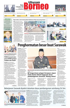 Cover of Utusan Borneo (Sarawak)