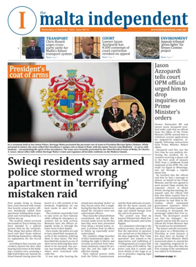 Cover of Malta Independent