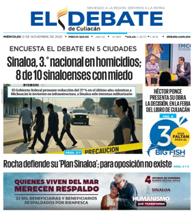 Cover of El Debate de Culiacán
