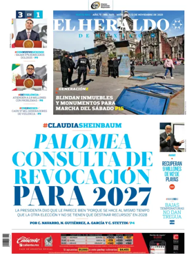 Cover of El Heraldo de Mexico