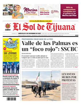 Cover of El Sol de Tijuana