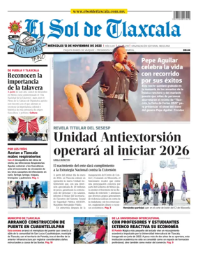 Cover of El Sol de Tlaxcala