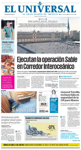 Cover of El Universal