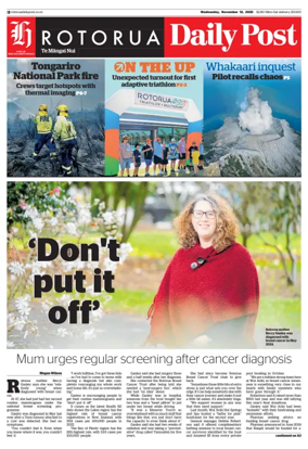 Cover of Rotorua Daily Post