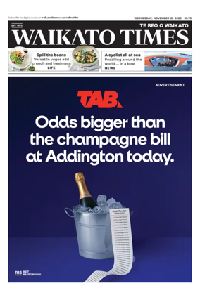 Cover of Waikato Times