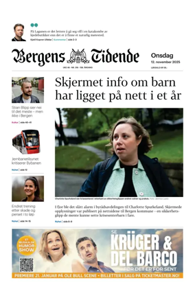 Cover of Bergens Tidende