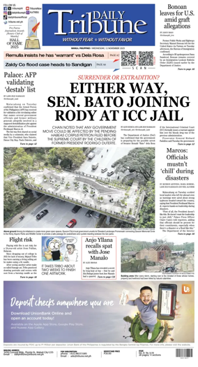 Cover of Daily Tribune (Philippines)