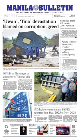Cover of Manila Bulletin