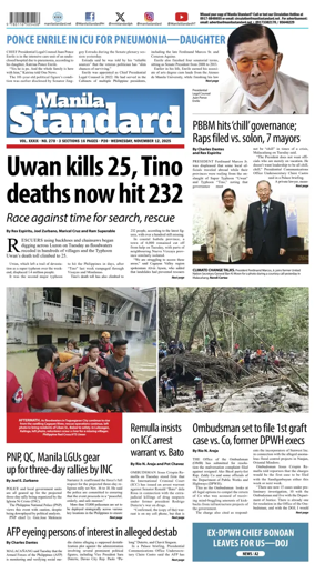 Cover of Manila Standard