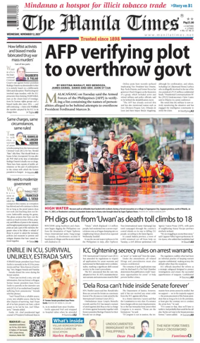 Cover of Manila Times