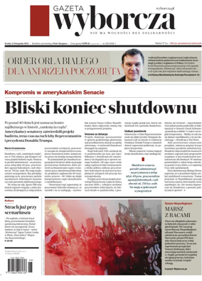 Cover of Gazeta Wyborcza