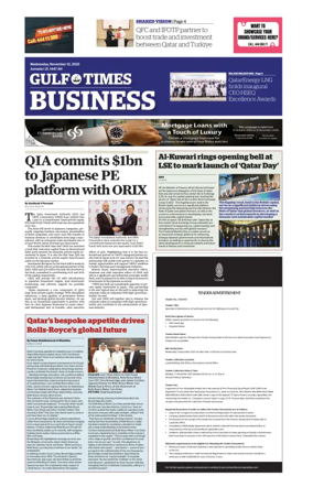 Cover of Gulf Times Business