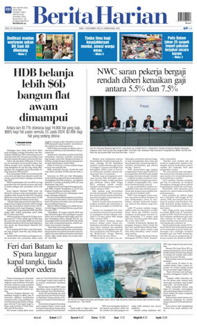 Cover of Berita Harian
