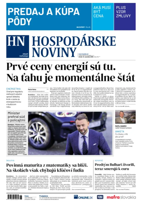Cover of Hospodárske noviny