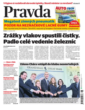 Cover of Pravda of Slovakia