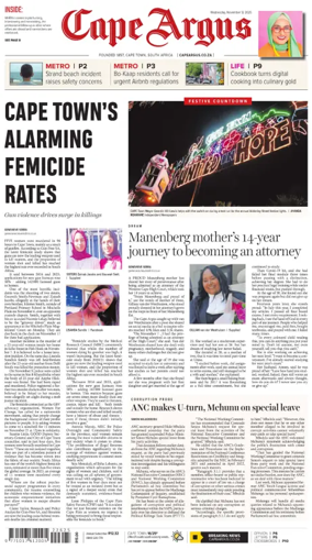 Cover of Cape Argus (PM Edition)