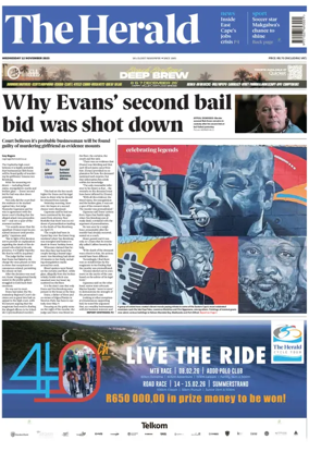 Cover of The Herald (South Africa)