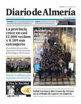 Cover of Diario de Almeria