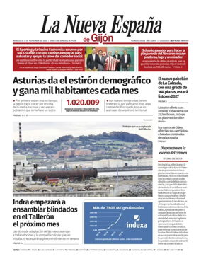Cover of La Nueva España (Gijón)
